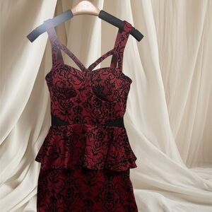 Red & black Material Girl dress gently used.